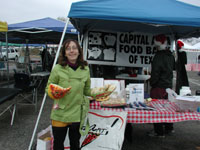 celia at food bank